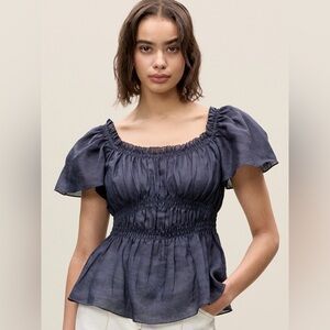 REBECCA TAYLOR Anya Ramie Top